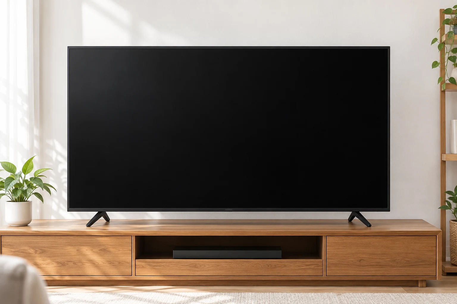 黒い画面のテレビのイメージ